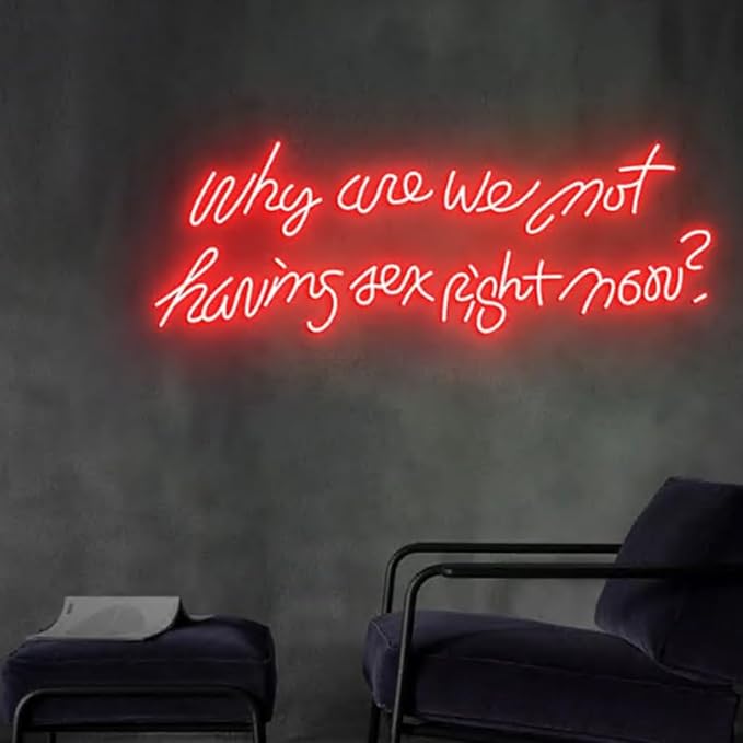 Why Are We Not Having Sex Right Now Neon Sign, Led Neon Sign, Custom Neon Sign by BELISAMA