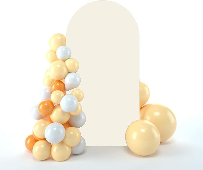bricia Wedding Arch Backdrop Stand Cover, 6.6FT Double Sided Stretchy Arch by bricia