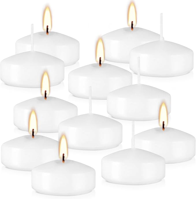 12 pcs Floating Candles, Smoke-Free and odorless, Burning continuously - Image 2