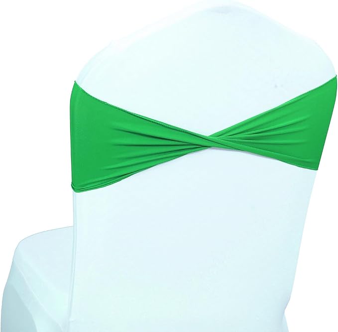MDS Pack of 200 Spandex Chair Sashes Bows Elastic Stretch Dining Chair Bands by MDS