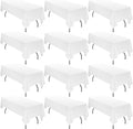 12 Pack 60 x 126 Inch Tablecloth Rectangle, Washable Fabric Table Cover by fani