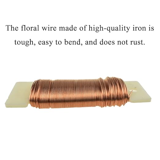HAHIYO 22Gauge Rose Gold Floral Wire - Image 3