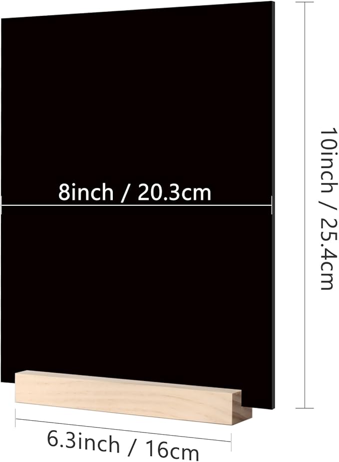 JINMURY 8x10 Inch Black Acrylic Sign - Image 2