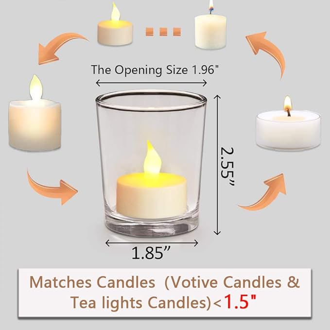 DARJEN Votive Candle Holders Set of 12 - Image 2