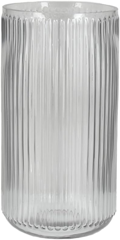 Serene Spaces Living Clear Pleated Glass Votive Holder, Decorative Centerpiece by SereneSpacesLiving