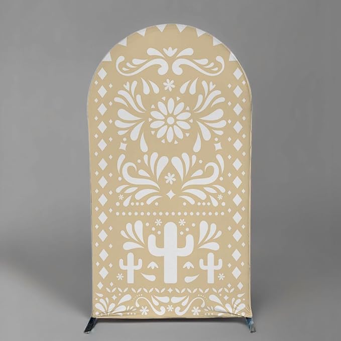 Mexico Theme Arch Stand Covers Fiesta Wedding Party Elastic Fabric Background - Image 2