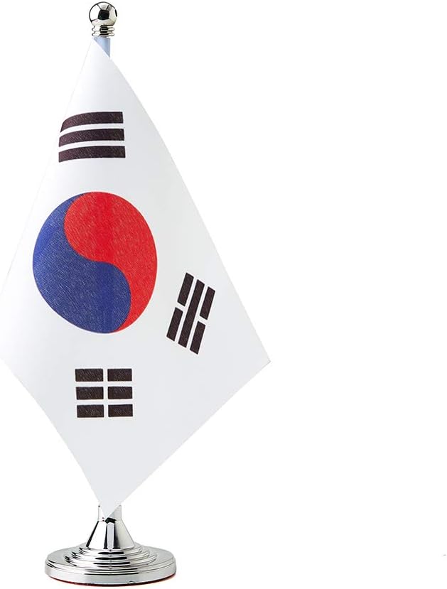 South Korea Flag South Korean Flags, Small Mini South Korean Desk Flag by Mflagperft