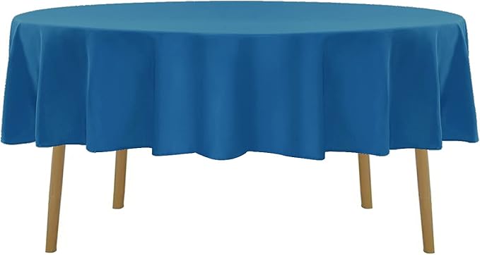 90 inch Round Tablecloth Washable Polyester Table Cloth Decorative Table Cover - Image 2