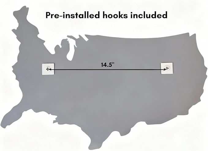 4th of July Patriotic USA Map Mirror – 27.5"x18.7" Frameless Asymmetrical - Image 8