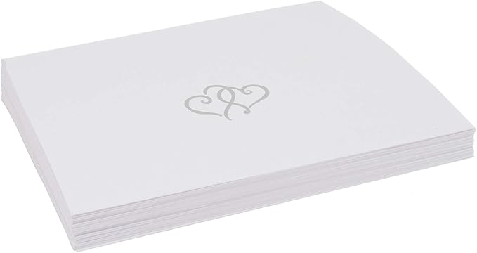 Linked Hearts Place Cards, Pre-cut and Scored - Image 4