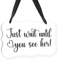 Acrylic Wedding Sign, Ring Bearer Sign, by Unknown