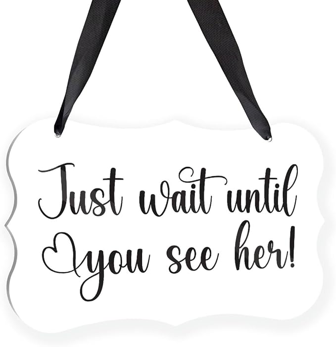 Acrylic Wedding Sign, Ring Bearer Sign, by Unknown