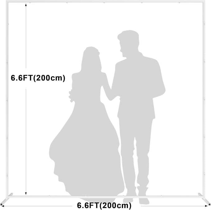 6.6FT x 6.6FT White Wedding Arches - Image 2
