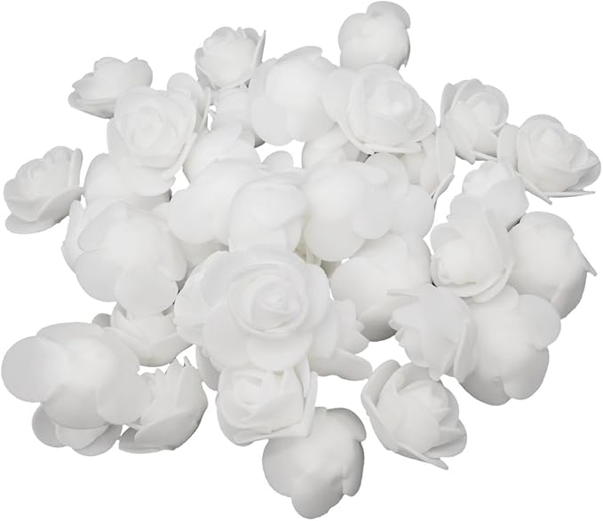Artificial Flowers 100PCS 3CM Mini Fake Roses by J-Rijzen