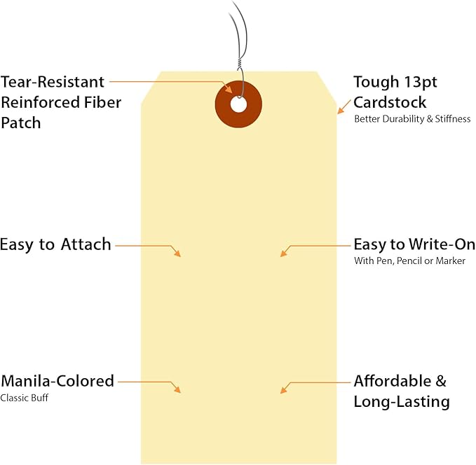 SmartSign Blank Manila Shipping Tags - Image 5