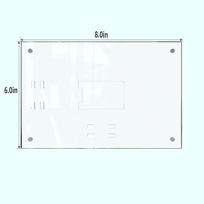 HELPLEX Picture Frames, 1 Pack 6x8 inch Acrylic Picture Frame Clear 6 x 8 Photo - Image 6