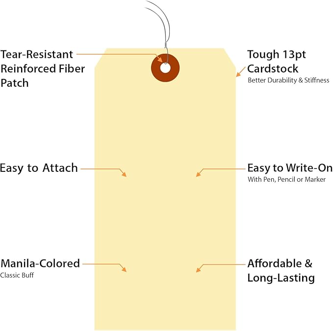 SmartSign Blank Manila Shipping Tags - Image 4