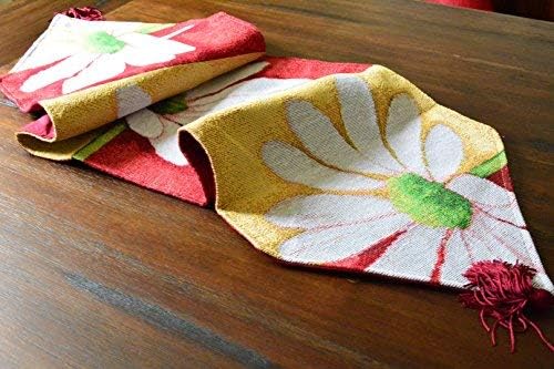 Tache Home Fashion DB9046TR-13X48 Colorful Red & Yellow Daisy Flower Loves Me - Image 4