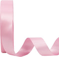 LaRibbons 1 Inch 50 Yard Double Faced Satin Ribbon, Rose Pink Satin Craft by LaRibbons