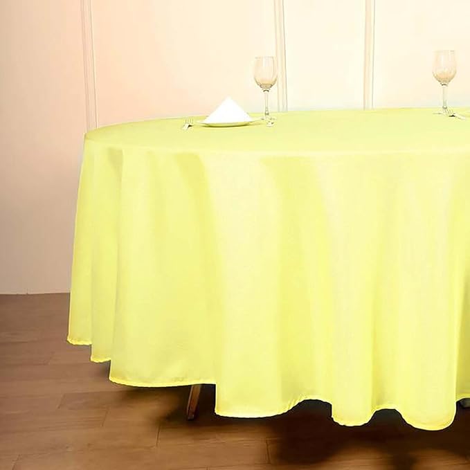 Efavormart Round Tablecloth, 108 Inch Stain & Wrinkle Resistant Washable Table - Image 3