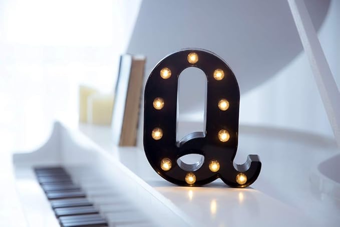 Foaky Black LED Marquee Number Lights Sign Light Up Marquee Number Lights Sign - Image 2