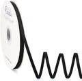 Ribbli Black Satin Ribbon Double Faced Satin 1/4 Inch x Continuous 100 by Ribbli