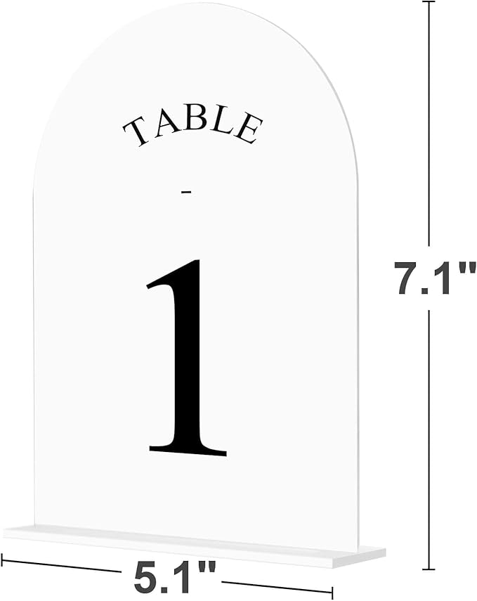 JOYIT Arch Wedding Table Numbers 1-30 - Image 2