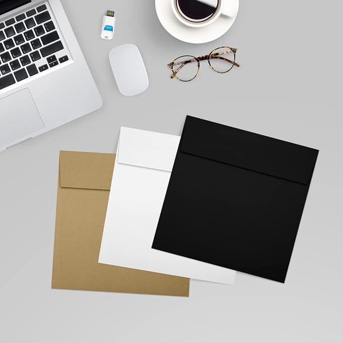 LUXPaper Square Invitation Envelopes | Peel & Press | 6 1/2" x 6 1/2" | - Image 8