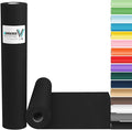 Vanhench Black Wrapping Paper, 17.5" x 963", Art Paper, Bouquet Flower Wrapping by Vanhench