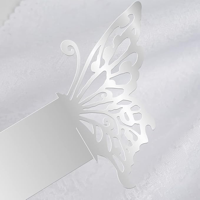 150PCS Butterfly Napkin Rings for Luxury Banquet Style, Reusable Paper Napkin - Image 5