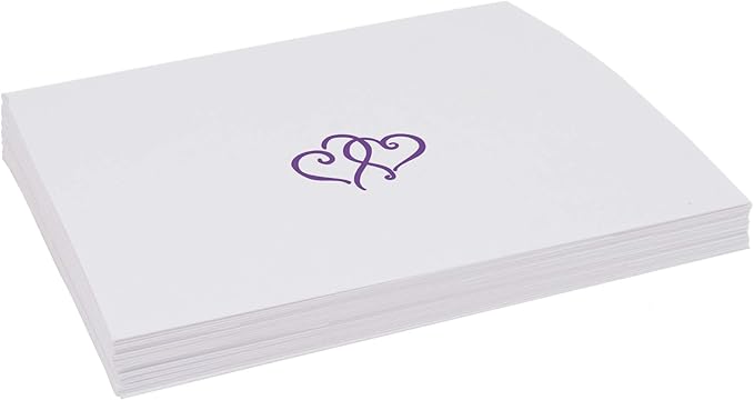 Linked Hearts Place Cards, Pre-cut and Scored - Image 4