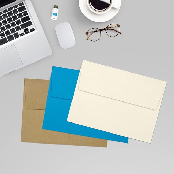 LUXPaper A7 Invitation Envelopes | Peel & Press | 5 1/4" x 7 1/4" | Natural - Image 9