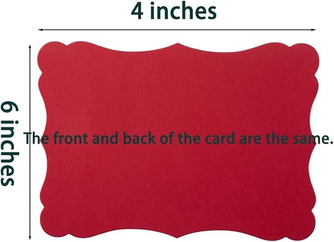 50 Pack Christmas Blank Kraft Cards Cardstock Thick Paper Brown Greeting Cards - Image 2