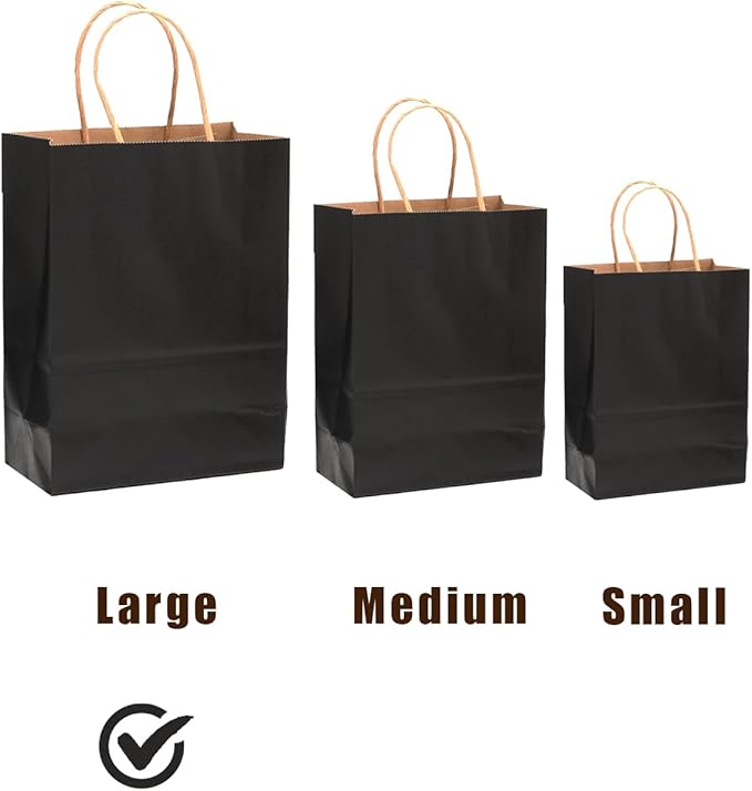 qiqee 100Pcs Large Size Paper Gift Bags - Image 5