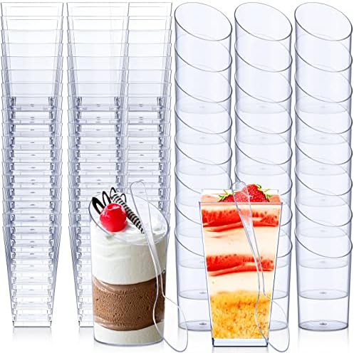 Nuogo 200 Pcs Mini Dessert Cups by Nuogo