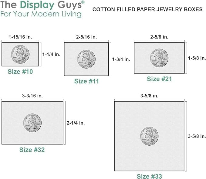 TheDisplayGuys - 25-Pack #53 Kraft Paper Cardboard Gift Boxes/Jewelry Cases w. - Image 6