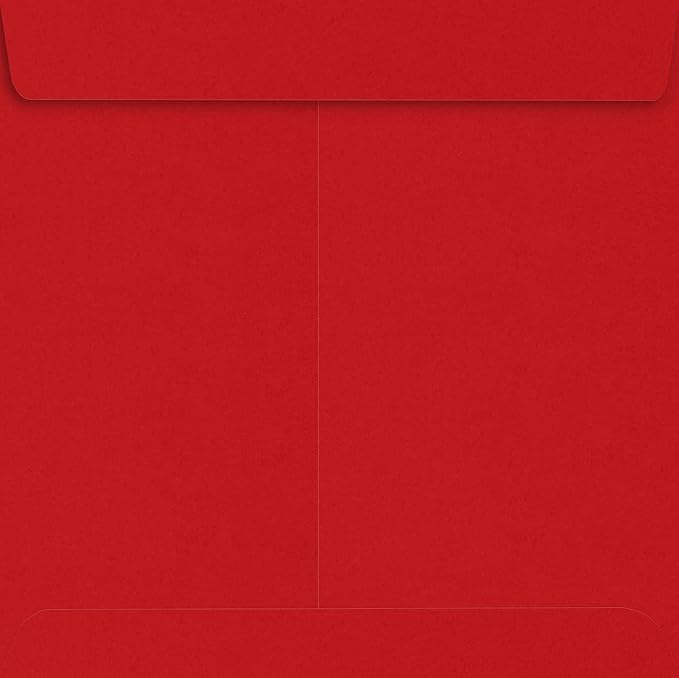LUXPaper Square Invitation Envelopes | Peel & Press | 9" x 9" | Ruby Red | - Image 2