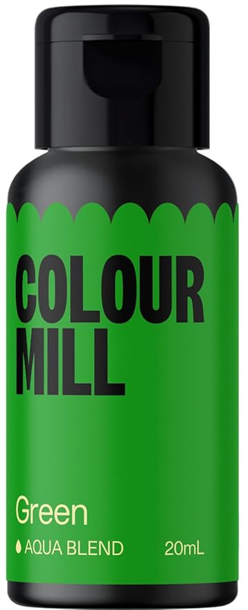 Colour Mill Aqua Blend Water-Based Food Coloring, 20 Milliliters Green by ColourMill
