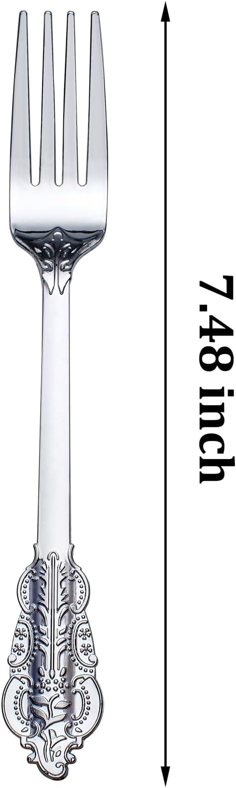 WDF 100 Piece Silver Forks Disposable - Image 3