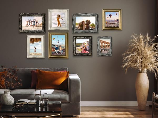 8x10 Picture Frames Set of 4- Rustic Retro Photo Frame - Image 5