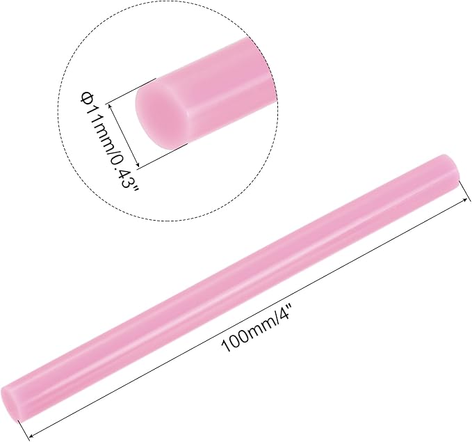 uxcell 20pcs Hot Glue Sticks for Glue Gun 11mm/0.43-inch x 4-inch Mini Hot Melt - Image 2
