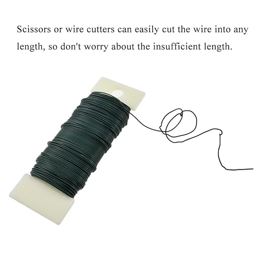 HAHIYO 22Gauge Green Flexible Metal Floral Wire - Image 5
