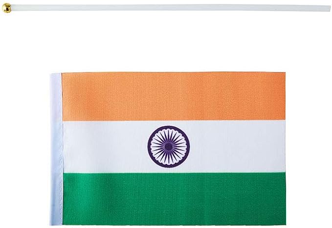 India Flag Indian Flag, Small Mini Handheld India Flags on Stick - Image 4
