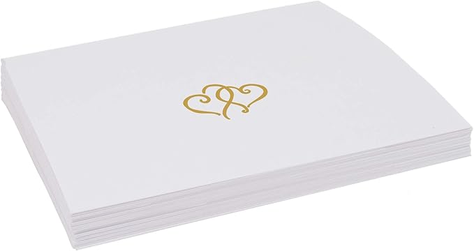 Linked Hearts Place Cards, Pre-cut and Scored - Image 4