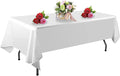 1 Pack White Table Cloth Rectangle Table 60 x 102 Inch Tablecloths by TableClothAndTableRunner