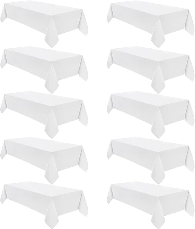 VidaFete Tablecloth 60 * 120inch 10pack Rectangle Table Cloth Polyester by VidaFete