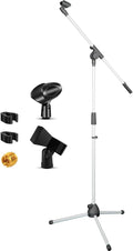 5 Core Tripod Mic Stand Floor Adjustable 18 to 72 Inches Sturdy Boom Arm Holder by 5Core
