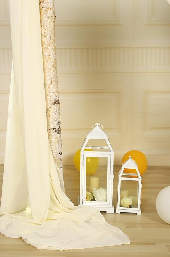 SHERWAY 2 Panels 30Ft Extra Long Chiffon Arch Drapes - Image 6