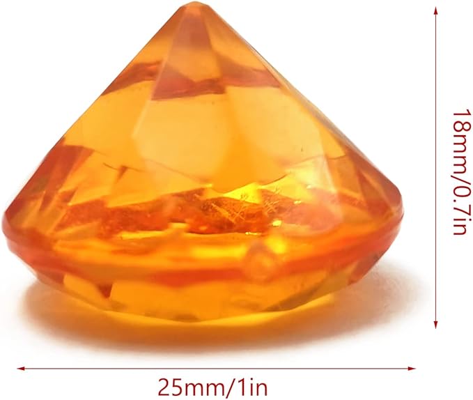 100Pcs Clear Acrylic Diamonds 25mm Wedding Table Scatters Gemstones Confetti - Image 2