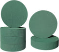 6 Pcs Round Floral Foam Blocks Each Green Wet & Dry Flower Foam by Nirvikalpa